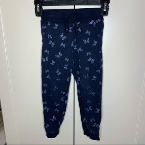 Toddler Girl’s Glitter Butterfly Joggers